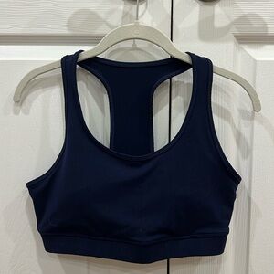 GapFit T-back Sports Bra Womens Navy Blue Size Large
